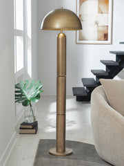 Wendfield Antique Gold Finish Floor Lamp - L208511