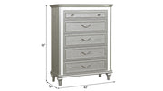 Wendy - 5 Drawers Silver Chest with LED light - B256-C