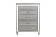 Wendy - 5 Drawers Silver Chest with LED light - B256-C