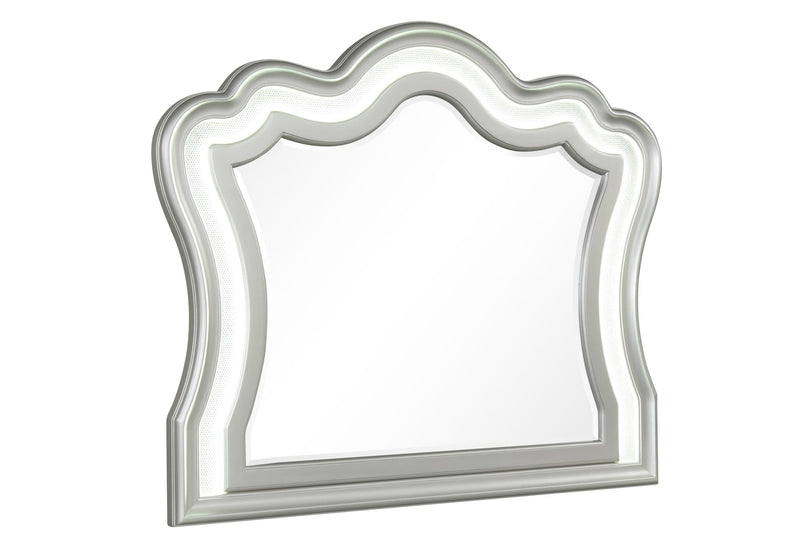 Wendy - Silver Mirror with LED Light - B256-M
