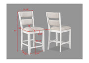 Wendy White Counter Height Dining Set - Lara FurnitureCounter Height Set