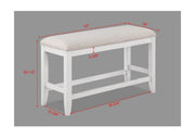 Wendy White Counter Height Dining Set - Lara FurnitureCounter Height Set