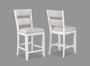 Wendy White Counter Height Dining Set - Lara FurnitureCounter Height Set
