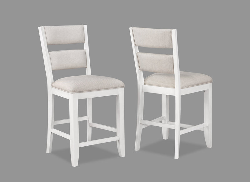 Wendy White Counter Height Dining Set - Lara FurnitureCounter Height Set