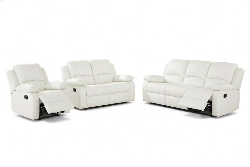 Wesley White Sofa & Loveseat & Chair - WESLEY-WT-SLC