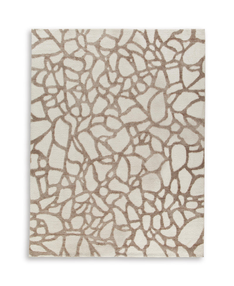 Wessonland Ivory/Brown/Gray Extra Large Rug - R408650