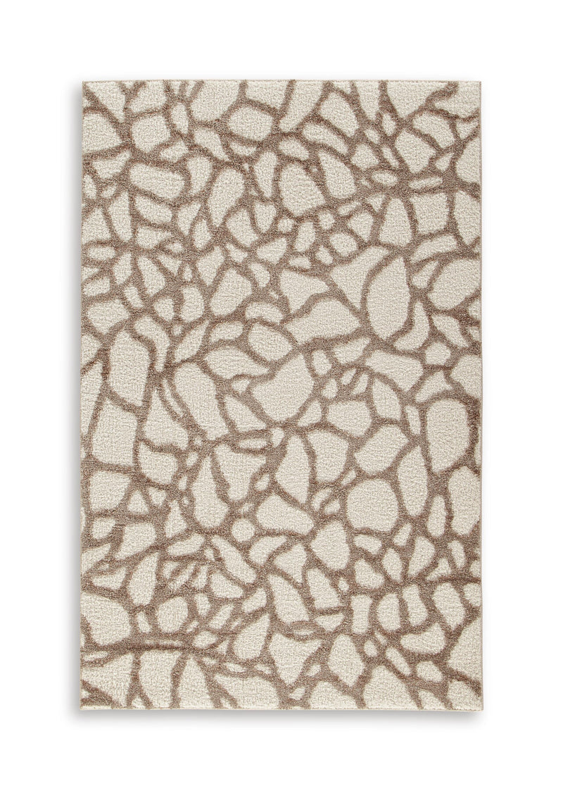Wessonland Ivory/Brown/Gray Medium Rug - R408652