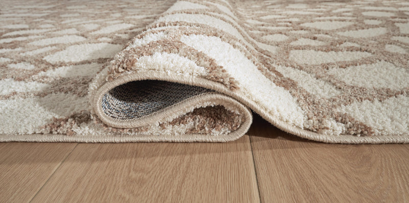 Wessonland Ivory/Brown/Gray Medium Rug - R408652