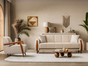 West 3-pieces (Sofa & Loveseat & Chair) Livingroom Set in Beige - 200-ST-WES-FLORIA05-321