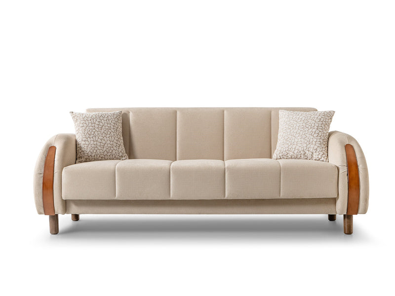 West Convertible Loveseat in Beige - 200-ST-WES-FLORIA05-2