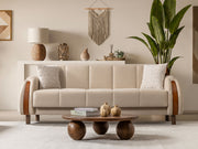 West Convertible Loveseat in Beige - 200-ST-WES-FLORIA05-2