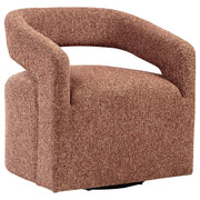 Westhill Boucle Upholstered Swivel Accent Chair Berry - 907539