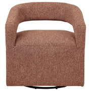 Westhill Boucle Upholstered Swivel Accent Chair Berry - 907539