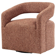 Westhill Boucle Upholstered Swivel Accent Chair Berry - 907539