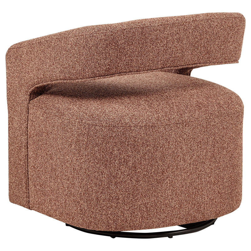 Westhill Boucle Upholstered Swivel Accent Chair Berry - 907539