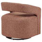 Westhill Boucle Upholstered Swivel Accent Chair Berry - 907539