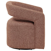 Westhill Boucle Upholstered Swivel Accent Chair Berry - 907539