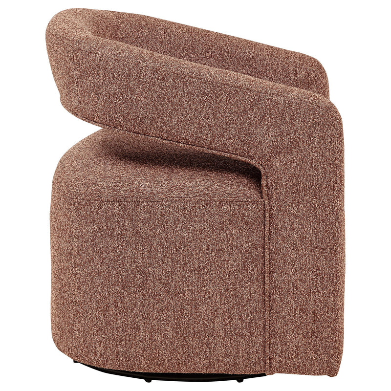 Westhill Boucle Upholstered Swivel Accent Chair Berry - 907539
