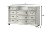 Westin - 11 Drawers Light Gray Dresser with Marble Top - B228-D