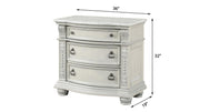Westin - 3 Drawers Light Gray Nightstand with Marble Top - B228-N