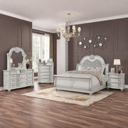 Westin - Light Gray Queen Bed, Dresser, Mirror, Nightstand - B228-QDMN