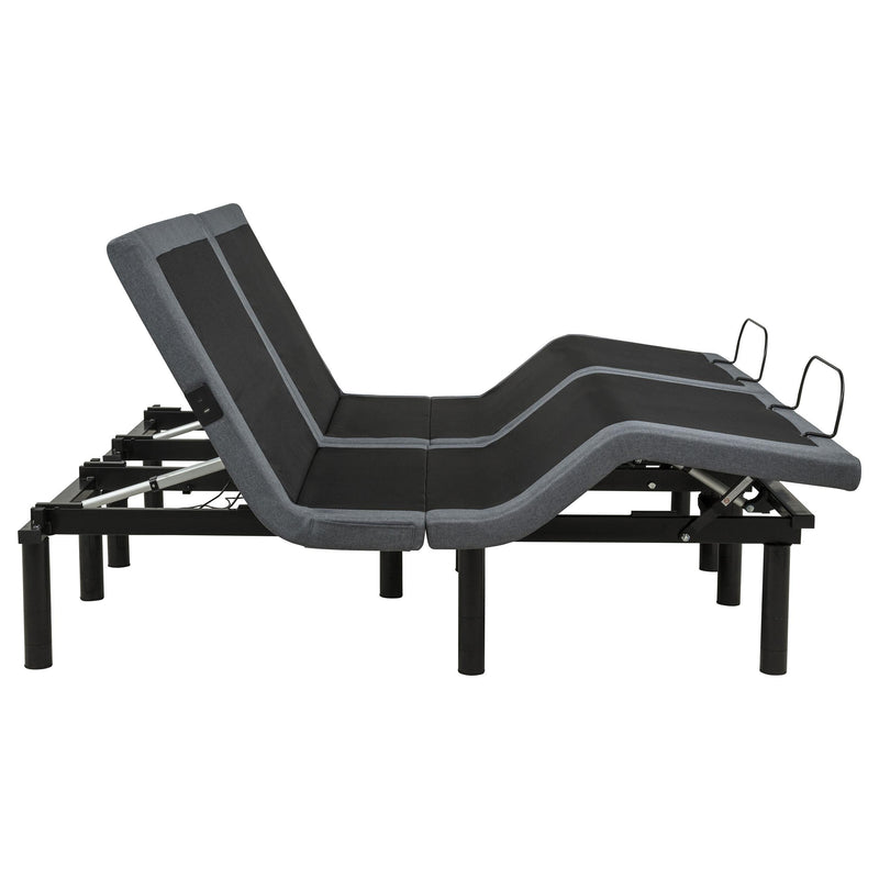 Weston Split Eastern King Massage Adjustable Bed Base in Black and Grey - 350165SKE