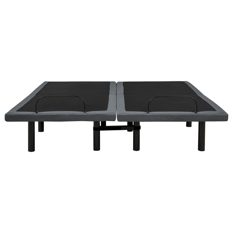 Weston Split Eastern King Massage Adjustable Bed Base in Black and Grey - 350165SKE