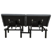 Weston Split Eastern King Massage Adjustable Bed Base in Black and Grey - 350165SKE