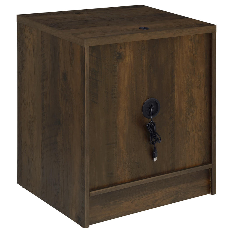 Westpark 2-drawer Nightstand LED Lights and USB Dark Pine - 315882