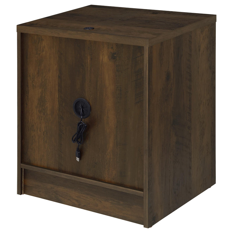 Westpark 2-drawer Nightstand LED Lights and USB Dark Pine - 315882