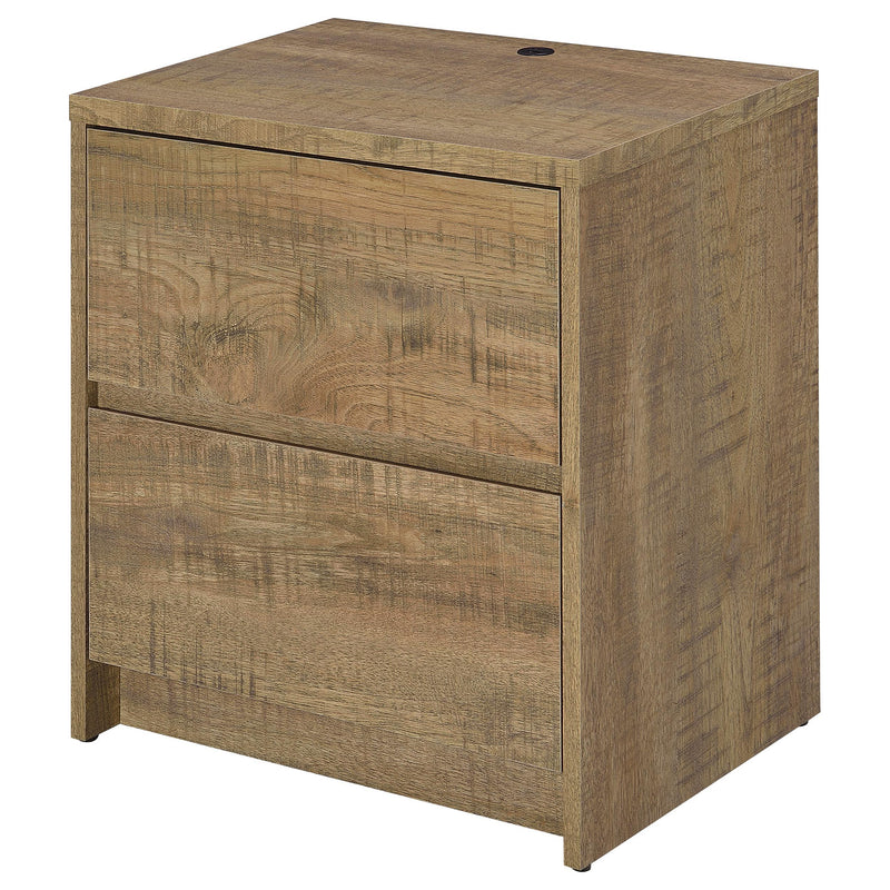 Westpark 2-drawer Nightstand LED Lights and USB Mango - 315902