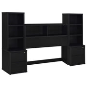 Westpark 3-piece Full Bedroom Set Bookcase Headboard Black - 315851F-SET