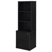 Westpark 3-piece Queen Bedroom Set Bookcase Headboard Black - 315851Q-SET