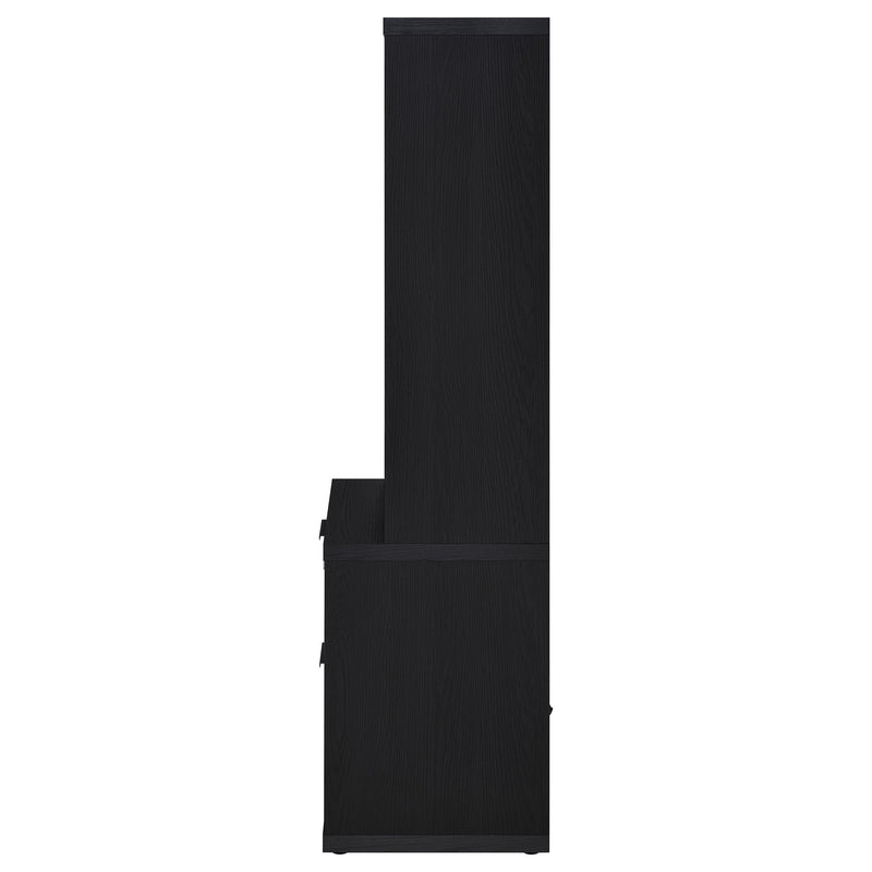 Westpark 3-piece Queen Bedroom Set Bookcase Headboard Black - 315851Q-SET