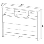 Westpark 3-piece Queen Bedroom Set Bookcase Headboard Black - 315851Q-SET