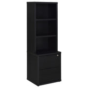 Westpark 3-piece Queen Bedroom Set Bookcase Headboard Black - 315851Q-SET