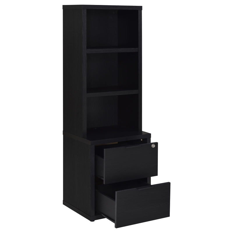 Westpark 3-piece Queen Bedroom Set Bookcase Headboard Black - 315851Q-SET