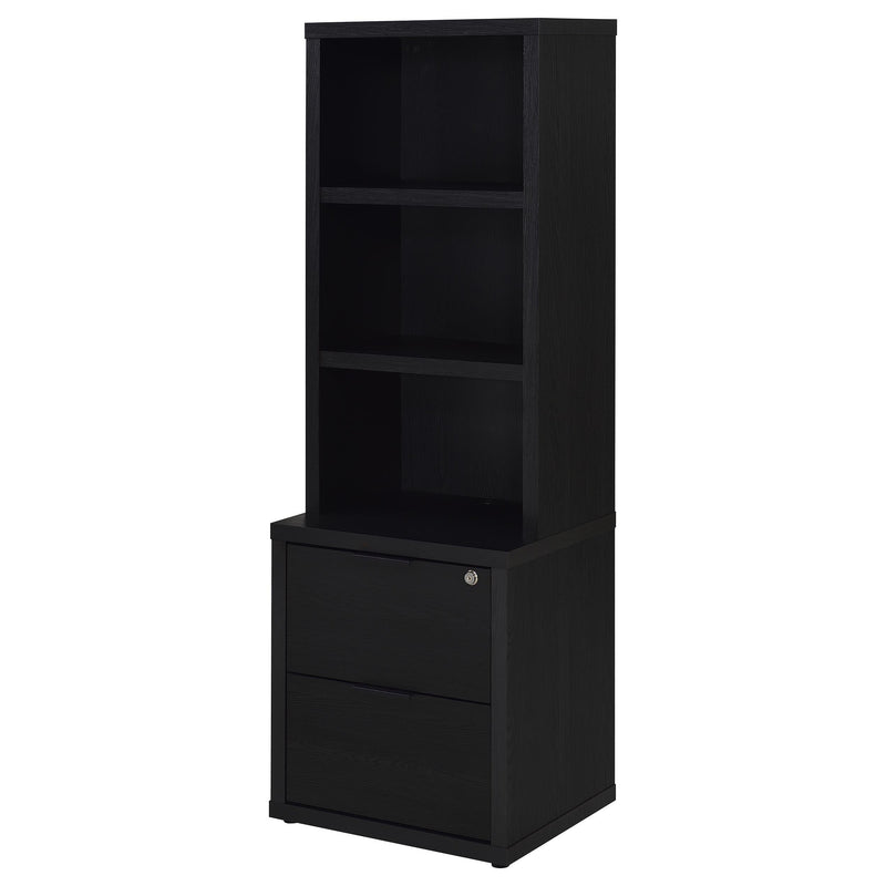 Westpark 3-piece Twin Bedroom Set Bookcase Headboard Black - 315851T-SET
