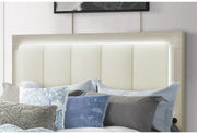 Emma Natural/White King Bed Group - EMMA-NATURAL/WHITE-KBG
