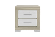 Emma Natural/White Nightstand - EMMA-NATURAL/WHITE-NS