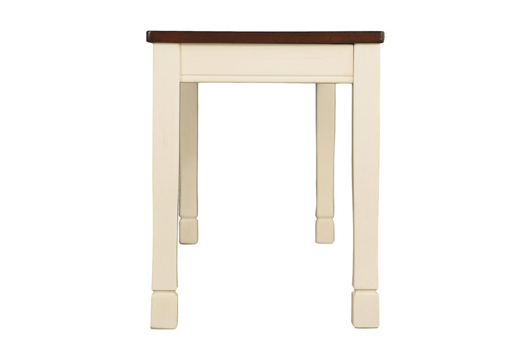 Whitesburg Brown/Cottage White Dining Bench - Gate FurnitureAccent Bench