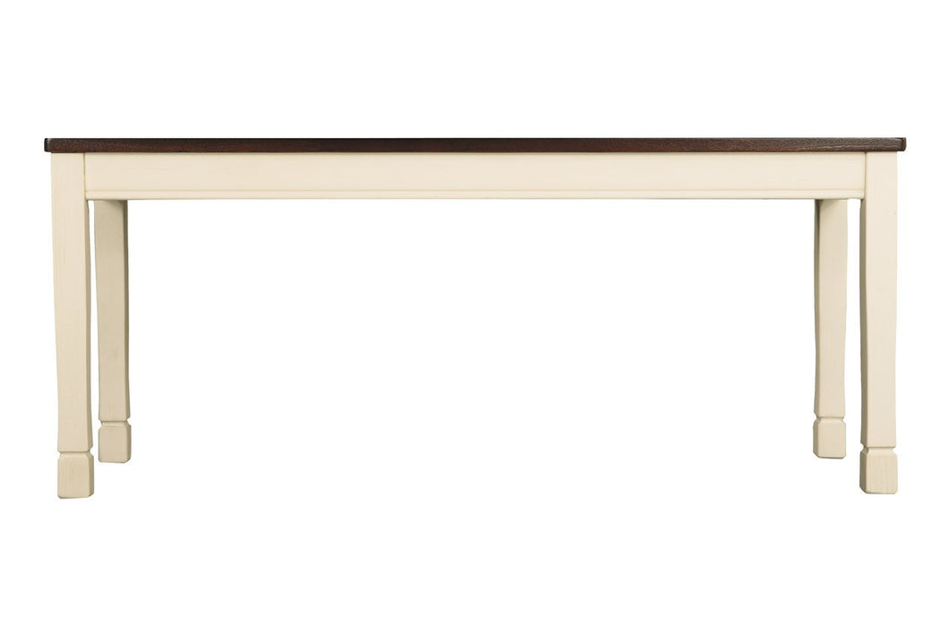 Whitesburg Brown/Cottage White Dining Bench - Gate FurnitureAccent Bench