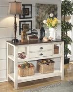 Whitesburg Brown/Cottage White Dining Server - Gate FurnitureCabinet