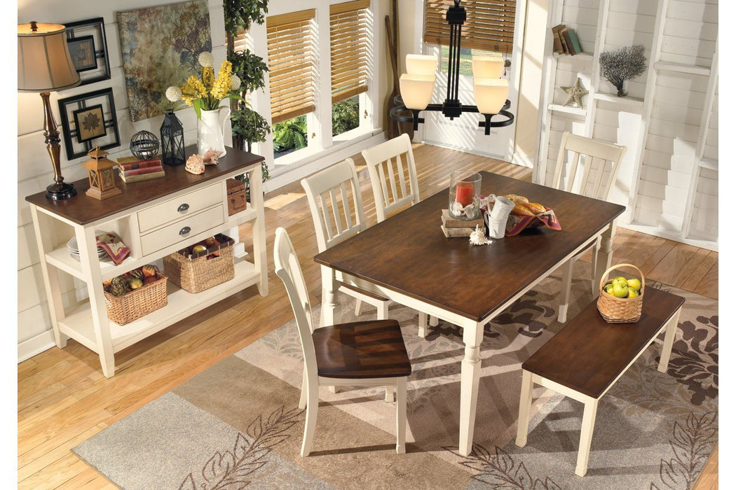 Whitesburg Brown/Cottage White Dining Table - Gate FurnitureDining Table