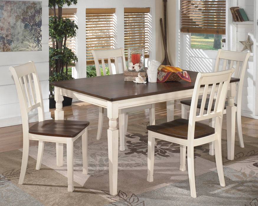 Whitesburg Brown/Cottage White Rectangular Dining Set - Gate FurnitureDining Room Set