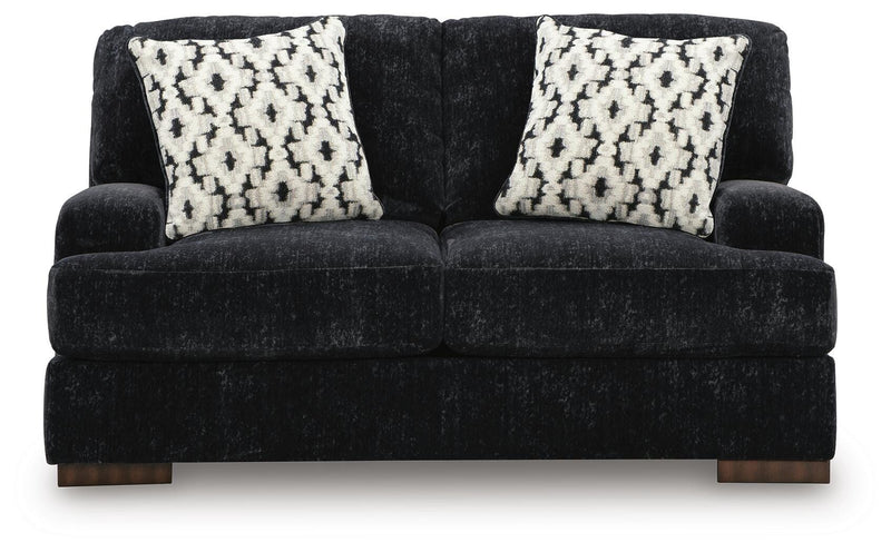 Whitmore Manor Black Pearl Loveseat - 8040435