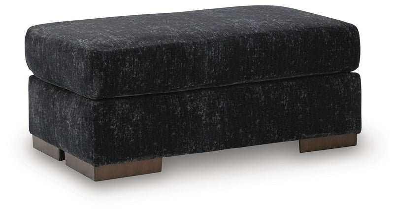 Whitmore Manor Black Pearl Ottoman - 8040414