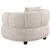 Whitney Contemporary Channel Tufted Woven Fabric Upholstered Accent Chair - 503723