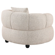 Whitney Contemporary Channel Tufted Woven Fabric Upholstered Accent Chair - 503723
