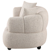 Whitney Contemporary Channel Tufted Woven Fabric Upholstered Loveseat - 503722